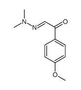 p-Methoxy-α-(dimethylhydrazono)acetophenone 结构式