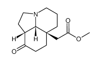 4H-Pyrrolo[3,2,1-ij]quinoline-6a(2H)-acetic acid, octahydro-9-oxo-, methyl ester, (6aR,9aR,9bS)- 结构式