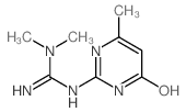 Guanidine,N'-(1,6-dihydro-4-methyl-6-oxo-2-pyrimidinyl)-N,N-dimethyl- 结构式