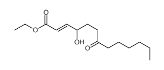 2-Tridecenoic acid, 4-hydroxy-7-oxo-, ethyl ester, (2E)- 结构式