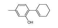 2-(1-环己烯-1-基)-5-甲基苯酚 结构式