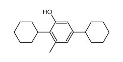 2,5-二环己基-3-甲基苯酚 结构式
