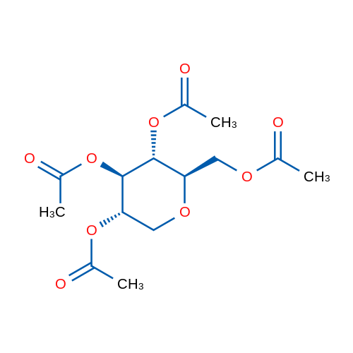 1-脱氧-D-葡萄糖四乙酸酯 结构式