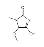 5-甲氧基-1-甲基-2,4-咪唑烷二酮 结构式