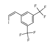 Benzene, 1-[(1Z)-2-iodoethenyl]-3,5-bis(trifluoromethyl)- 结构式