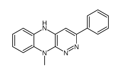 2,10-二氢-10-甲基-3-苯基哒嗪并[3,4-b]喹喔啉 结构式