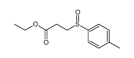 Propanoic acid, 3-[(4-methylphenyl)sulfinyl]-, ethyl ester 结构式