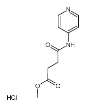 4-氧代-4-(4-吡啶基氨基)丁酸甲酯盐酸盐 结构式