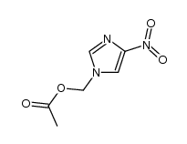 1H-Imidazole-1-methanol, 4-nitro-, 1-acetate 结构式