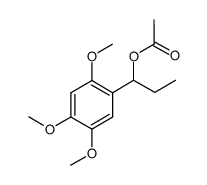 Benzenemethanol, α-ethyl-2,4,5-trimethoxy-, 1-acetate 结构式