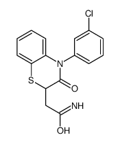 N-(3-氯苯基)-2-(3-氧代-3,4-二氢-2H-苯并[b][1,4]噻嗪-2-基)乙酰胺 结构式