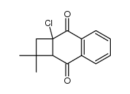 2a-氯-1,1-二甲基-1,2,2a,8a-四氢环丁并[b]萘-3,8-二酮 结构式