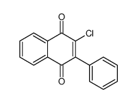 2-氯-3-苯基-1,4-萘二酮 结构式