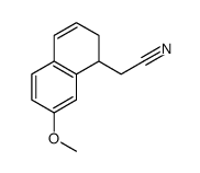 7-甲氧基-1,2-二氢-1-萘基乙腈 结构式