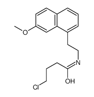 N-(2-(7-Methoxynaphth-1-yl)ethyl)-4-chlorobutyramide 结构式