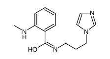 N-[3-(1H-咪唑-1-基)丙基]-2-(甲氨基)苯甲酰胺 结构式