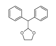 2-二苯甲基-1,3-二氧戊环 结构式