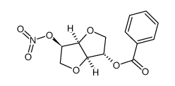 1,4:3,6-二脱水-D-山梨醇-2-苯甲酸酯-5-硝酸酯 结构式