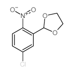2-(5-氯-2-硝基苯基)-1,3-二氧戊环 结构式