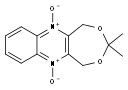 1,5-二氢-3,3-二甲基-[1,3]二氧杂环庚并[5,6-b]喹喔啉 6,11-二氧化物 结构式