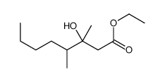 3-羟基-3,4-甲基辛酸乙酯 结构式
