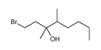 1-溴-3,4-二甲基-3-辛醇 结构式