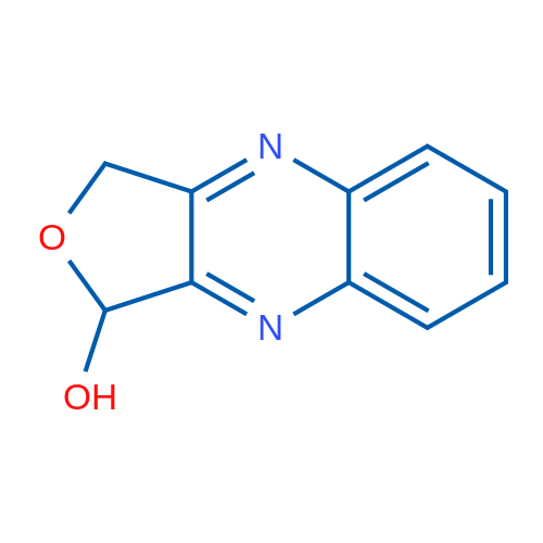 1,3-二氢呋喃并[3,4-b]喹喔啉-1-醇 结构式