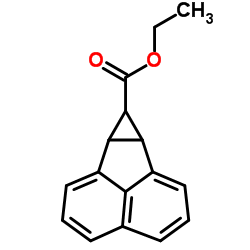 6B,7A-DIHYDRO-7H-CYCLOPROP[A]ACENAPHTHYLENE-7-CARBOXYLIC ACID ETHYL ESTER 结构式
