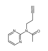 N-3-丁炔-1-基-N-2-嘧啶基乙酰胺 结构式