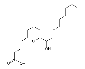 9-氯-10-羟基十八烷酸 结构式