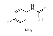 N-(4-氟苯基)二硫代氨基甲酸铵 结构式