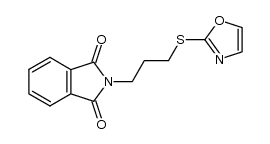 2-[3-(2-恶唑基硫代)丙基]-1H-异吲哚-1,3(2H)-二酮 结构式