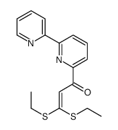 2-Propen-1-one, 1-[2,2'-bipyridin]-6-yl-3,3-bis(ethylthio)- 结构式