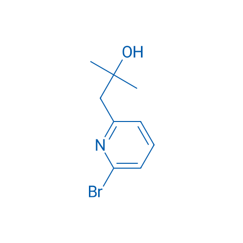1-(6-溴吡啶-2-基)-2-甲基丙-2-醇 结构式
