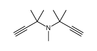 3-Butyn-2-amine, N-(1,1-dimethyl-2-propyn-1-yl)-N,2-dimethyl- 结构式