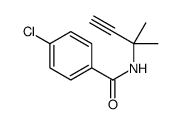 4-氯-N-(1,1-二甲基-2-丙炔基)苯甲酰胺 结构式