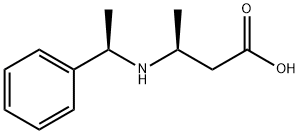 Butanoic acid, 3-[[(1R)-1-phenylethyl]amino]-, (3S)- 结构式