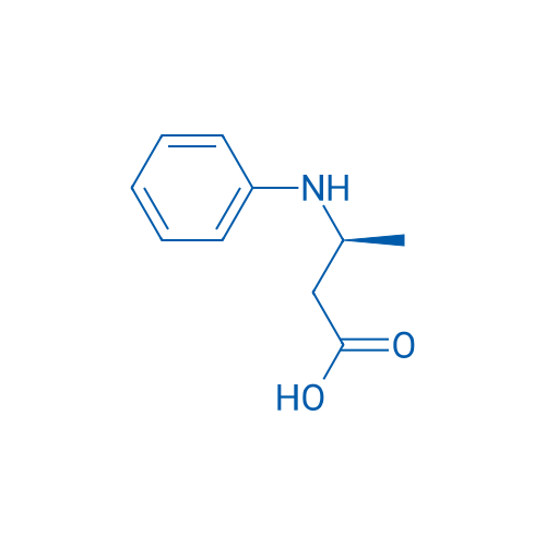 (S)-3-苯氨基丁酸 结构式