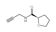 (2R)-四氢-N-2-丙炔基-2-呋喃甲酰胺 结构式