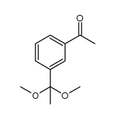 1-[3-(1,1-二甲氧基乙基)苯基]乙酮 结构式