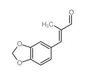 3-(1,3-苯并二氧戊环-5-基)甲基丙烯醛 结构式