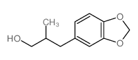 3-(1,3-苯并二氧杂环戊烯-5-基)-2-甲基丙-1-醇 结构式