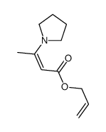 2-Butenoic acid, 3-(1-pyrrolidinyl)-, 2-propenyl ester 结构式