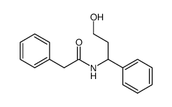 Benzeneacetamide, N-(3-hydroxy-1-phenylpropyl)- 结构式