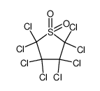 八氯四氢噻吩-1,1-二氧化物 结构式