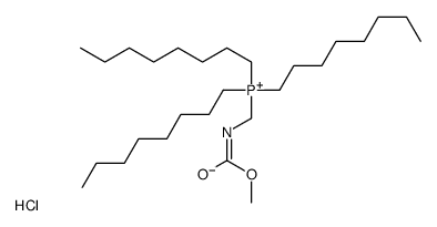 Phosphonium, [[(methoxycarbonyl)amino]methyl]trioctyl-, chloride (1:1) 结构式