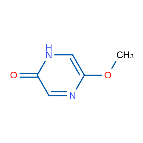 5-甲氧基-2-吡嗪酮 结构式