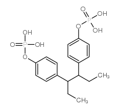 4,4'-(1,2-diethylethylene)diphenyl bis(dihydrogen phosphate) 结构式