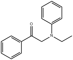 2-(乙基苯基氨基)-1-苯基乙酮 结构式