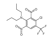 3-氯-2,6-二硝基-N,N-二丙基-4-(三氟甲基)苯胺 结构式